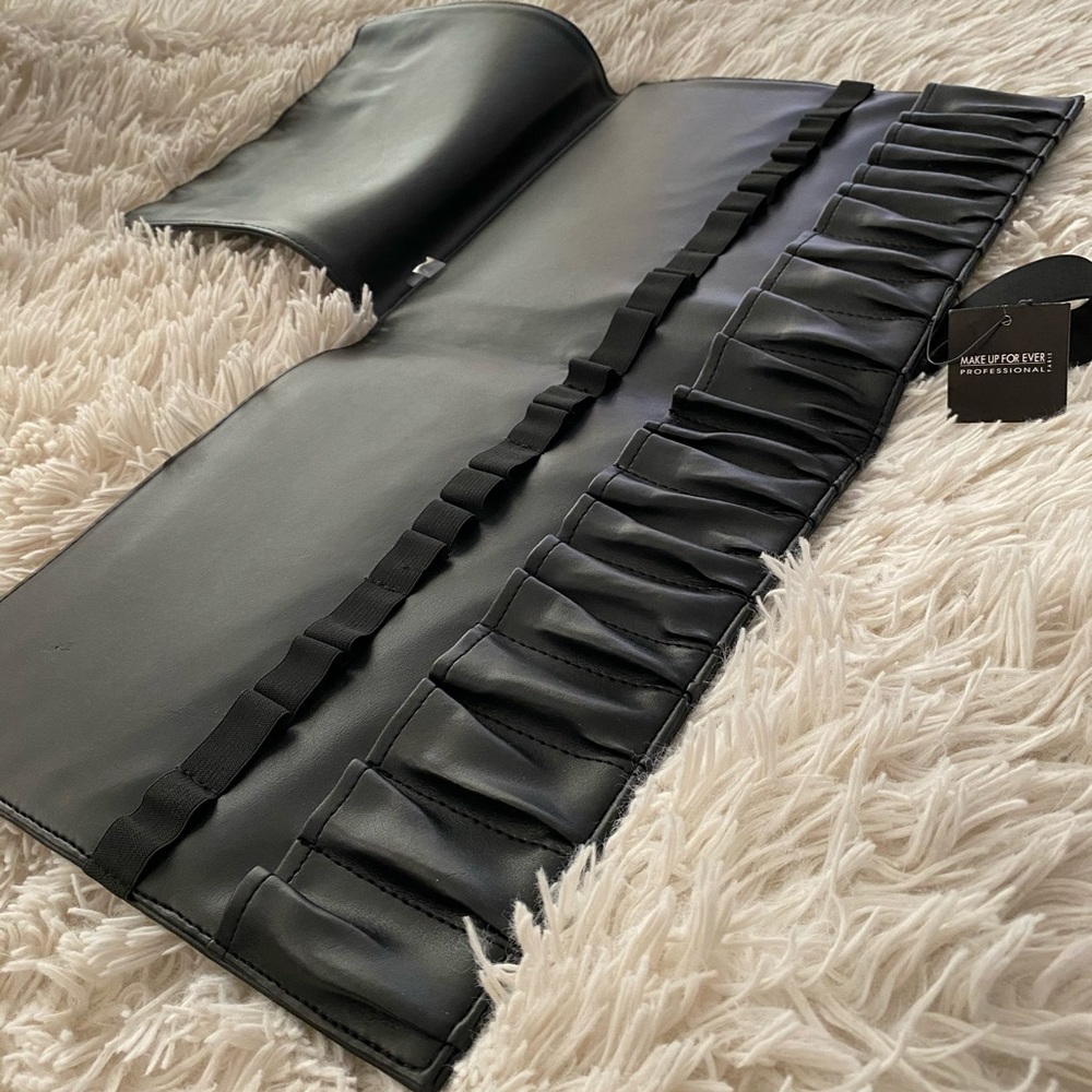 New vegan leather Makeup Forever brush book